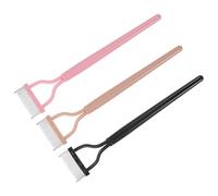 LIFKOME Peigne Séparateur de Cils en Acier Inoxydable 3 Pièces Brosse à Mascara Métallique pour Démêler et Définir les Cils Outil Portable pour Maquillage Précis et Soin des Sourcils