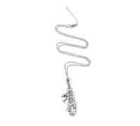 LIFKOME Pendentif Collier En Maille Cordon De Collier En Cristal Colliers En Cristal Pour Femmes Colliers Porte-cristaux Collier Pendentif Naturel Collier De Porte-cristaux Métal