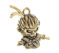 LIFKOME Pendentif Roi Singe Figurine Roi Singe Accessoire De Fabrication De Bijoux Collier Singe Breloques Roi Singe Amulette Décorations Singe Breloques Clés Laiton Marron