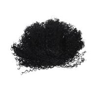 LIFKOME Perruque Afro Courte Noire Bou pour Femme Accessoire de Coiffure pour Cosplay et Soirée Halloween