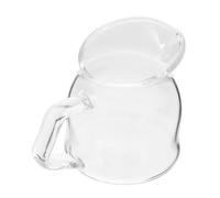 LIFKOME Pichet à Lait Verre Transparent Petite Cruche à Crème pour Café Sirop et Miel pour Maison et Café Résistant et Facile à Ranger
