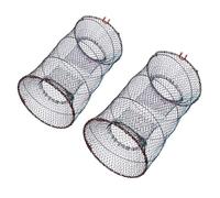 LIFKOME Piège à Écrevisses Professionnel 2Pcs Cage à Poisson Pliable Léger Grande Capacité pour Crevettes Pêche Extérieure