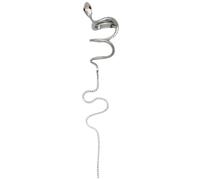 LIFKOME Pince à Cheveux Facile à Utiliser Chaîne Décorative en Métal Argenté Serpent Tiraillement pour Anniversaire ou Shopping