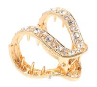 LIFKOME Pince à Cheveux Griffe à Strass Dorée pour Queue de Cheval Haute Maintien Sécurisé pour Cheveux Fins Accessoire Mode Femme et Fille