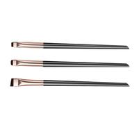 LIFKOME Pinceau à Paupières Biseauté 3 Pièces Ensemble De Pinceaux Eye-liner Maquillage Précis Et Facile Adapté Aux Yeux Sensibles Usage Quotidien Occasions Spéciales