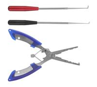 LIFKOME Pinces à Bec D’Aigle pour Pêche à Leurre, Acier Inoxydable 16 CM | Retrait Précis des Hameçons, Poignée Longue à Levier, ABS et Alliage D’aluminium