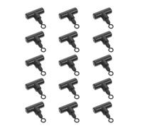 LIFKOME Pivot de Pêche en T 15 Pièces Noir Alliage Cuivre Abs