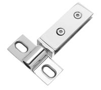 LIFKOME Pivot de Porte Acier Inoxydable pour Design Rectangulaire Double Trou Charnières Stables et Silencieuses avec Support et Inférieur pour Portes Verre