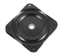 LIFKOME Plaque pivotante Robuste carrée en Acier laminé à Froid Noir avec Rotation Fluide, Support pour Supports de balançoire et chaises pivotantes Salle à Manger