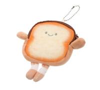 LIFKOME Pochette De Rangement Créative Forme De Toast avec Fermeture Éclair Organisateur Écouteurs Accessoire pour Étudiants Et Jeunes Design Amusant Et Adorable