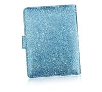 LIFKOME Pochette De Voyage Multi-Usage Cuir PU avec Fermeture Magnétique Organisateur De Passeport Et Cartes Bleu Ciel