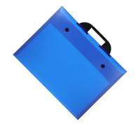 LIFKOME Pochette Portfolio A3 Transparente Bleue pour Transport D’œuvres D’Art, Paquet D’Art Portable Léger, Étudiants Professionnels Créatifs, Usage Bureau et Voyage, Rangement