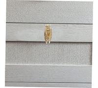 LIFKOME Poignée de Meuble Laiton Massif Forme Cigale Antique Bouton Tiroir pour Placard et Armoire Design Rétro Élégant à Usure Installation Facile