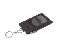 LIFKOME Porte-Cartes en PU Imperméable avec Porte-clés Noir, Étui pour Carte de Bus et Badge D'identification, Format Simple pour Usage Professionnel et Quotidien, Accessoire Pratique
