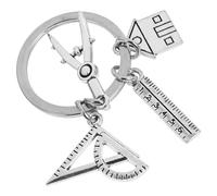 LIFKOME Porte-clés Architecte Avec Breloque Règle Alliage De Zinc Accessoire Léger Pour Sac à Main Cadeau Pratique Pour Ingénieurs Et Architectes