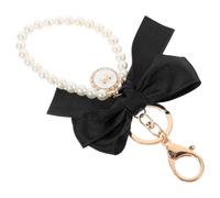 LIFKOME Porte-clés Bracelet Perles Pour Femmes Clé Pendentif Avec Noeud Accessoire De Suspension Décoration