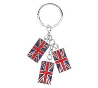 LIFKOME Porte-Clés Drapeau Britannique -Uni Pendentif Drapeau Britannique Breloque -Bretagne Angleterre Londres