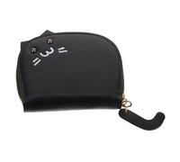 LIFKOME Porte-Monnaie Chat Multifonction à Fermeture Éclair Petit Portefeuille à Soufflet pour Cartes et Accessoire de Voyage Compact pour Femmes et Hommes