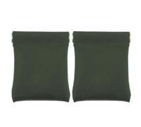 LIFKOME Porte-Monnaie Cuir PU Léger Et Compact, Lot De 2 Pochettes De Voyage Vertes, Petit Porte-Monnaie Change pour Femme, Usage Quotidien, Format Mini Pratique