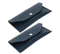 LIFKOME Porte-Monnaie Organiseur de Billets en Cuir PU Vert Foncé Lot de 2 Portefeuille à Pression Compartiments pour Billets et Cartes Pochette de Voyage Pratique pour Gestion