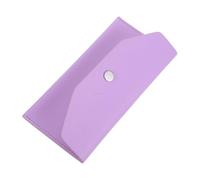 LIFKOME Portefeuille Enveloppe pour Femmes Violet en PU Résistant Imperméable, Porte-Monnaie Réutilisable à Petit Budget Bouton Sécurisé, Compact pour Voyage et Gestion de Trésorerie