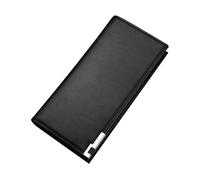 LIFKOME Portefeuille Long pour Hommes PU Noir Portefeuille Pratique avec Capacité pour Cartes Et Billets pour Anniversaire Fête