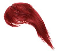 LIFKOME Postiche Cosplay Rouge Vin en Fil Haute Température, Style Mulet Sécurisé et Anti-chute pour Performances et Déguisement Manga Garçon