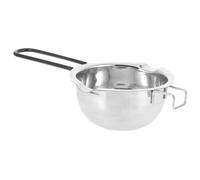 LIFKOME Pot de Fusion Acier Inoxydable avec Becs Verseurs Double pour Beurre Chocolat et Cire Chauffe Rapide et Design Compact pour Cuisine et Pâtisserie