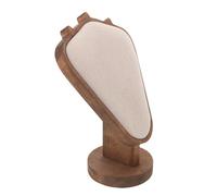 LIFKOME Présentoir à Bijoux en Bois Noyer 22 CM pour Colliers et Pendentifs Buste Vertical Stable Support Polyvalent pour Boutique Exposition et Organisation Personnelle