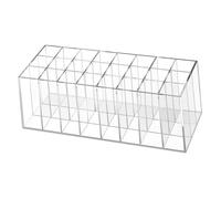 LIFKOME Présentoir à Gloss à Lèvres en Acrylique Transparent 24 Grilles Multifonctionnel Pratique pour Cosmétiques et Rangement à Domicile