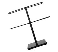 LIFKOME Présentoir à Lunettes en Métal Noir - Support de Rangement pour Lunettes de Soleil Vue Organiseur de Bureau Compact pour Chambre ou Commode Étagère Pratique pour Accessoires