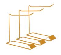 LIFKOME Présentoir Pour Ongles En Gel Et Nuancier De Vernis à Ongles 3 Pièces Taille Moyenne Support En Fer Doré Pour Salon De Manucure Professionnel Et Centres De Formation