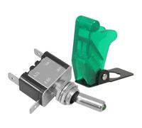 LIFKOME Protection Interrupteur Bascule avec Couvercle Activation et Voyant LED Vert Plaque de Protection pour Commutateur à Bascule Étanche et Poussière Installation Facile