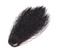 LIFKOME Queue de Cheval Postiche Bouclée Longue Résistante à Haute Température Extension Clip Vintage Noire Naturelle pour Femme Perruque Ondulée Volumineuse pour Cosplay et Fête