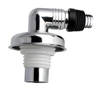 LIFKOME Raccord de Vidange Coudé pour Machine à Laver Connecteur Évier Fuite Électroplaqué Adaptateur pour Évacuation et Branchement Tuyau Lave Linge