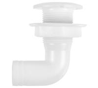 LIFKOME Raccord de Vidange Solide en Plastique pour Bateau Blanc à Angle 90° Installation Facile, Solide et Pratique Pratique pour Yachts et Bateaux