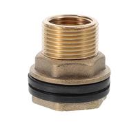 LIFKOME Raccord Laiton pour Réservoir avec Joint Étanchéité Épais Raccord Étanche pour Tuyau Arrosage Jardin Montage Robuste Anti-Corrosion Incluant Joints pour Fixation Traversée Eau