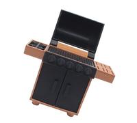 LIFKOME Rack de Barbecue modèle Cuisine Gril pour Tout-Petits Maison de poupée avec cheminée Miniature mobilier Miniature Table à Manger Miniature Mini-Cuisine Mini Meubles pla