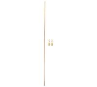 LIFKOME Rail métallique doré 1 pièce : entretoise de Garde-Corps en Verre - Barre de sécurité pour étagères en Verre, Longueur 50 cm, Compatible avec Plusieurs montages, pour bibliothèque