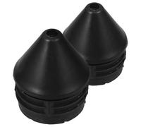 LIFKOME Remplacement du Bouchon d'extrémité du Parapluie 2pcs Accessoires pour parasols de terrasse en PP Noir Pièces de Parasol de Patio pour Maintenance et Remplacement compatibles avec