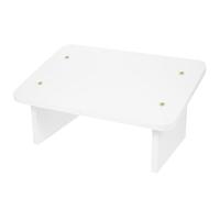 LIFKOME Repose-Pied Ergonomique en Bois Blanc pour Bureau, Soutien Stable | Usage Maison sous Table, Texture Bois Naturelle, Solution Multi-usage pour Posture Assise