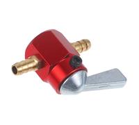 LIFKOME Robinet Essence Moto Alliage Aluminium Interrupteur Valve Inline pour Scooter Atv et Facile à Remplacer Accessoire de Modification Rouge