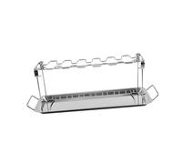 LIFKOME Rôtissage Acier Inoxydable Support De Poulet Pour Cuisses Et Ailes Avec Bac De Collecte De Graisse Pour Barbecue Ou Four