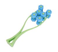 LIFKOME Rouleau de Massage Facial Masseur Facial Manuel Vert Poignée Bleu Bille Compact Portable Sculptant Visage Peau Éclat Beauté Maison Extérieur