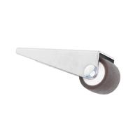 LIFKOME Roulette Basse Profil Silencieuse Tpe pour Porte Coulissante Roue de Support Affaissement pour Meubles Installation Latérale Roue Fixe Durable pour Placards