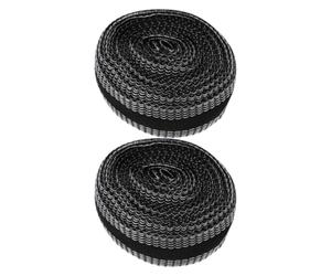 LIFKOME Ruban Thermocollant Adhésif Fort et Ajustable en Polyester pour Ourlet de Pantalon 2 Rouleaux Noirs pour Raccourcir et Réparer Facilement les Bas de Pantalon
