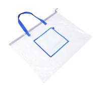 LIFKOME Sac de Rangement pour Affiches Grand Format PVC Anti-poussière avec Poignée et Fermeture Éclair Organiseur pour Planches à Dessin Tableaux Affichage Adapté pour Étudiants et
