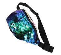 LIFKOME Sac Fanny pour Sequins De Sirène Sac Banane Sportif Et Pratique pour Festivals Et Rave Parties Poche Croisée Ajustable pour Et Femmes