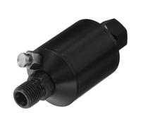 LIFKOME Séparateur Pneumatique Huile-eau en Aluminium Noir Régulateur de Pression Intégré pour Pistolet de Pulvérisation, Filtre en Ligne Compatible Compresseur D'air, Usage Atelier