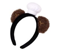 LIFKOME Serrage-Tête Oreilles D’Ours Souple Chapeau de Chef Mignon Bandeau Élastique Léger pour Femmes et Adultes Accessoire Cosplay et Spa pour Fêtes Maquillage et Lavage du Visage